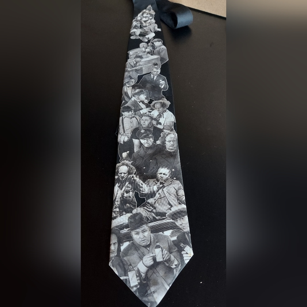 Vintage 3 Stooges Neck Tie Ralph Marlin Necktie